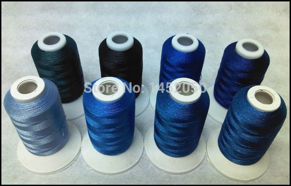 blue colors embroidery machine thread 8 spools ship, Black;white
blue colors embroidery machine thread 8 spools ship, Black;white