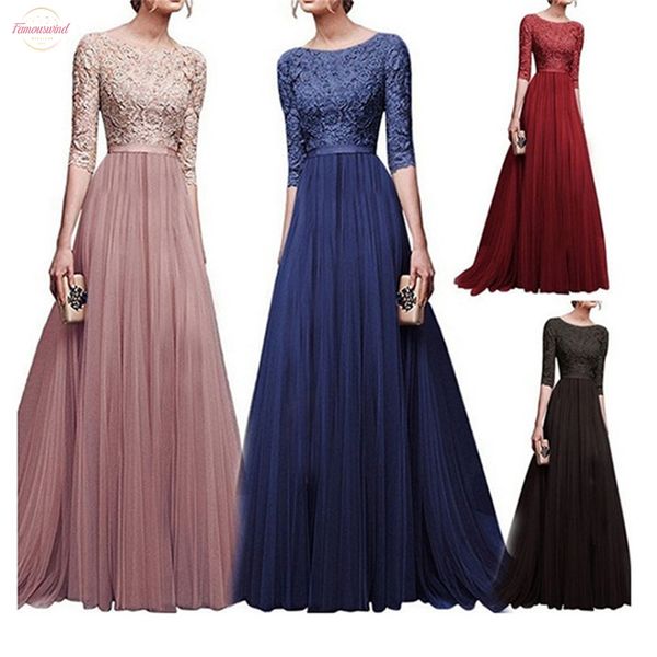 2020 elegant half sleeve chiffon lace stitching floor length maxi women party prom formal dress plus size vestidos robe, Black;gray
2020 elegant half sleeve chiffon lace stitching floor length maxi women party prom formal dress plus size vestidos robe, Black;gray