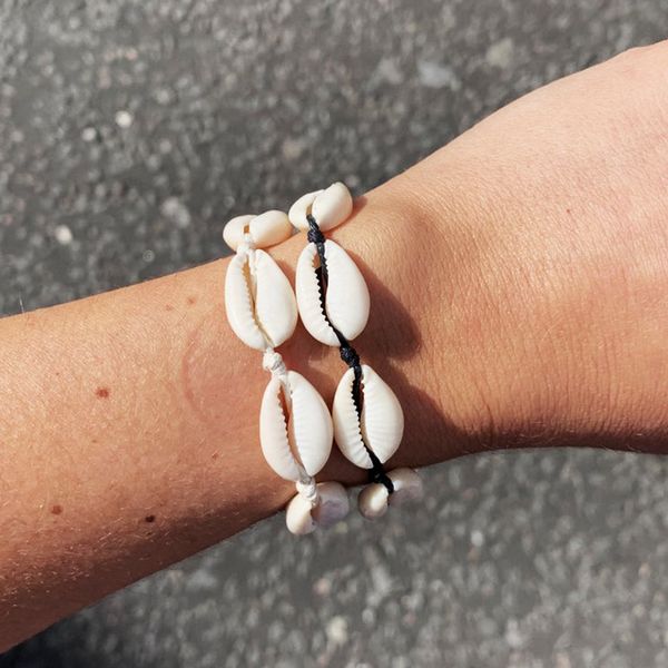 bracelet women fashion handmade natural seashell hand knit bracelet shells bracelets women accessories beaded strand, Black
bracelet women fashion handmade natural seashell hand knit bracelet shells bracelets women accessories beaded strand, Black
