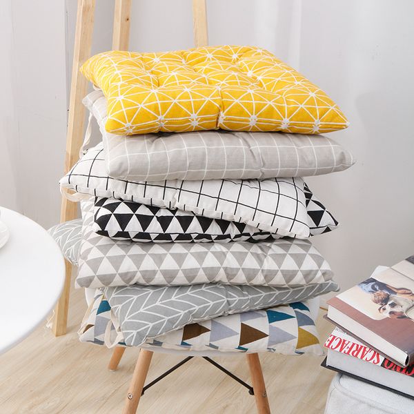 thicken cushion student cushion office chair cushion non-slip seat simple strap