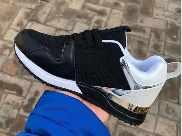 designers shoes 2019 new luxury leather casual shoes women designers sneakers men shoes net leather fashion mixed color, Black
designers shoes 2019 new luxury leather casual shoes women designers sneakers men shoes net leather fashion mixed color, Black