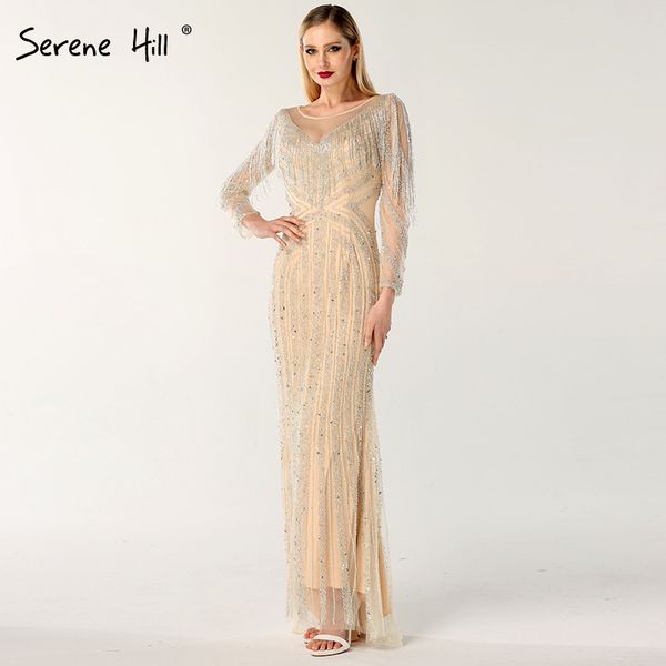 luxury dubai style silver prom dresses 2019 long sleeves beading tassel prom dress long real p bla60716, White;black
luxury dubai style silver prom dresses 2019 long sleeves beading tassel prom dress long real p bla60716, White;black
