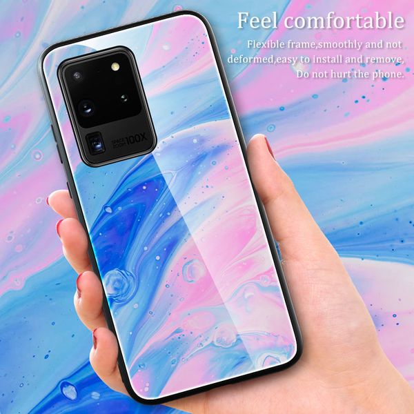 for samsung s10 s20 plus marble texture tempered glass case fashionable colorful pattern protective shell for sam s9 s10e s20 ultra
for samsung s10 s20 plus marble texture tempered glass case fashionable colorful pattern protective shell for sam s9 s10e s20 ultra