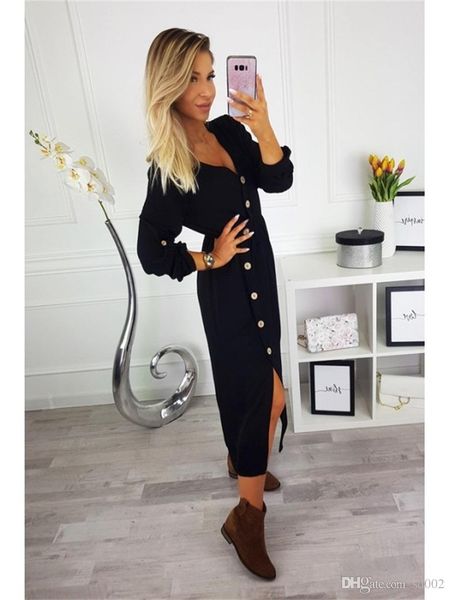 fork opening dresses green red pink colors elastic waist v collar long sleeves dress ladies temperament home clothing24ze e1, Blue;gray
fork opening dresses green red pink colors elastic waist v collar long sleeves dress ladies temperament home clothing24ze e1, Blue;gray