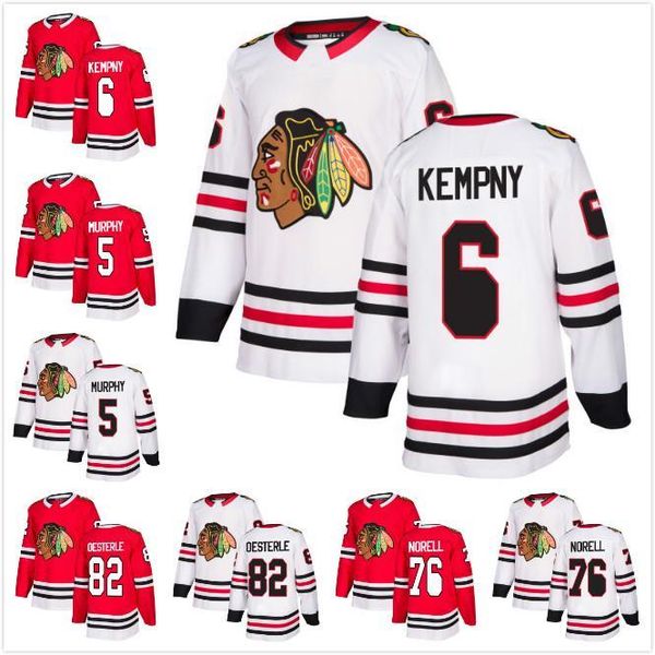 2018 mens chicago blackhawks 6 michal kempny 5 connor murphy 76 robin norell 82 oesterle ice hockey jerseys a c patch, Black;red
2018 mens chicago blackhawks 6 michal kempny 5 connor murphy 76 robin norell 82 oesterle ice hockey jerseys a c patch, Black;red