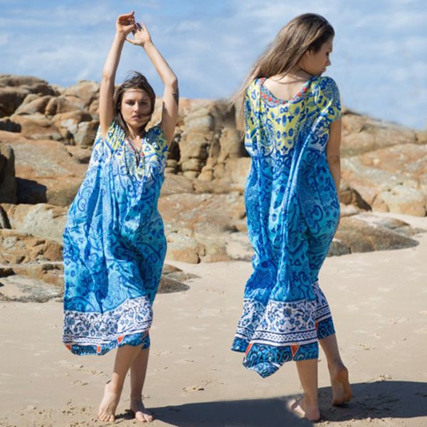 plus size beach cover up chiffon dress saida de praia beach kaftan robe de plage bikini cover up tunics for pareos, Blue;gray
plus size beach cover up chiffon dress saida de praia beach kaftan robe de plage bikini cover up tunics for pareos, Blue;gray