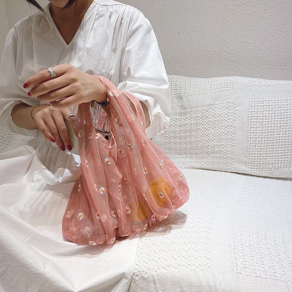 2020 spring and summer new mesh embroidered female bag small daisy cute small fresh bag fairy shopping handbag
2020 spring and summer new mesh embroidered female bag small daisy cute small fresh bag fairy shopping handbag