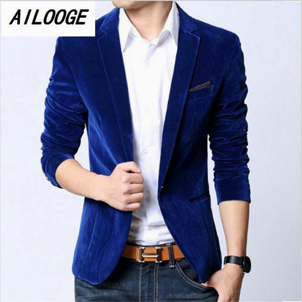 ailooge 2019 mens blazer slim fit suit jacket black navy blue velvet 2016 spring autumn outwear coat suits for men, White;black
ailooge 2019 mens blazer slim fit suit jacket black navy blue velvet 2016 spring autumn outwear coat suits for men, White;black