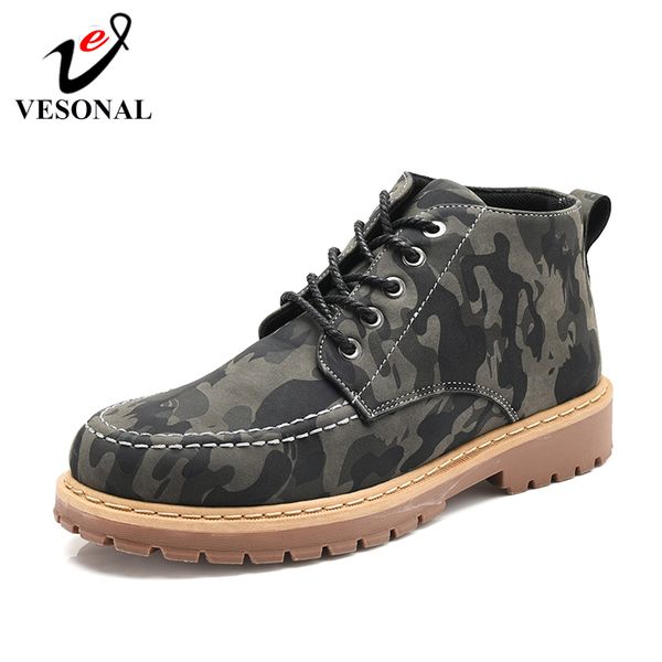 vesonal brand 2019 autumn camouflage leather ankle motorcycle boots for men shoes outdoor male casual work boot cargo footwear, Black
vesonal brand 2019 autumn camouflage leather ankle motorcycle boots for men shoes outdoor male casual work boot cargo footwear, Black
