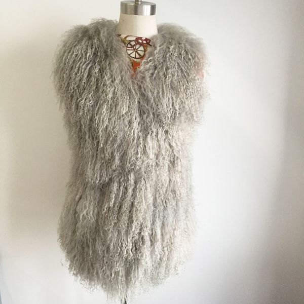2019 real mongolia sheep fur vest v neck outlet brand tan sheep fur gilet women overcoat wsr363, Black
2019 real mongolia sheep fur vest v neck outlet brand tan sheep fur gilet women overcoat wsr363, Black