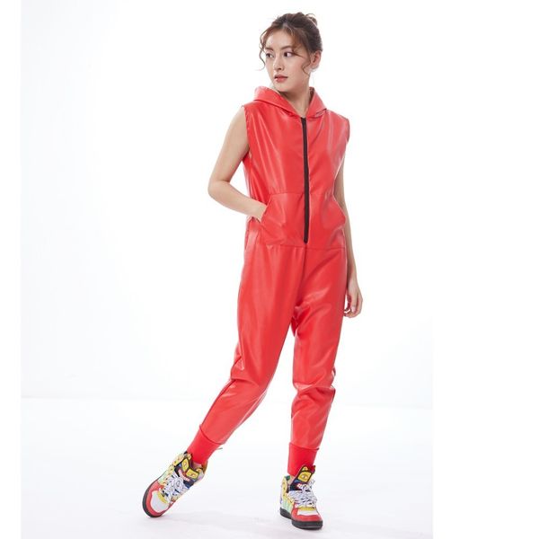 2019 hip hop dance costume stage performance wear european loose harem jazz kids red faux leather jumpsuit one piece pants, Black;white
2019 hip hop dance costume stage performance wear european loose harem jazz kids red faux leather jumpsuit one piece pants, Black;white