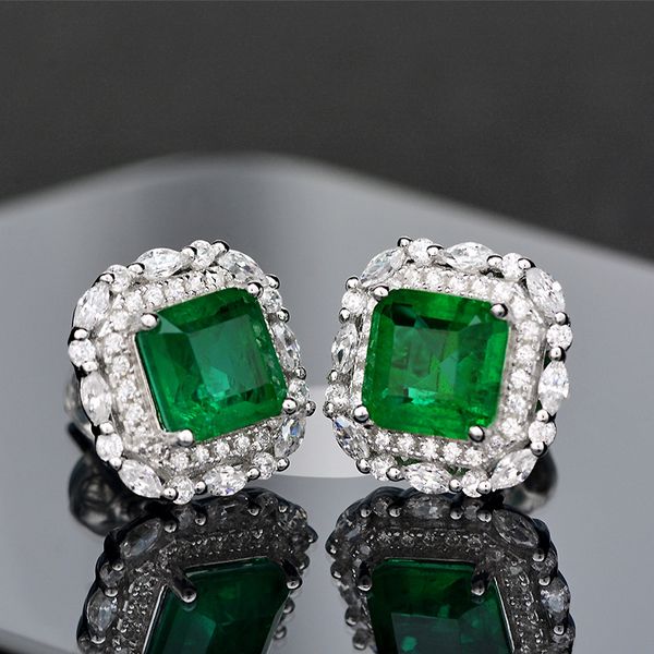 shipei jewelry ins jewelry simulation emerald earring luxury inlaid full diamond earring, Golden
shipei jewelry ins jewelry simulation emerald earring luxury inlaid full diamond earring, Golden