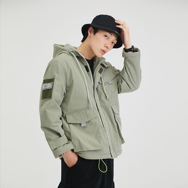 winter new jacket men fashion thick warm color multi-pocket tooling coat man streetwear loose hooded cotton male clothes -2xl, Tan;black
winter new jacket men fashion thick warm color multi-pocket tooling coat man streetwear loose hooded cotton male clothes -2xl, Tan;black
