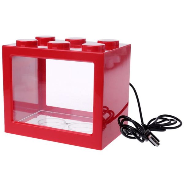 mini aquarium usb led light lamp fish tank home office tea table decoration small building block fish tank-red
mini aquarium usb led light lamp fish tank home office tea table decoration small building block fish tank-red