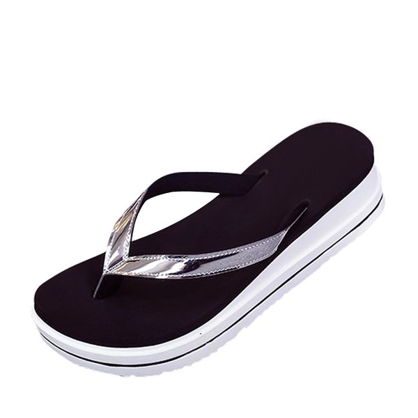 designer-n comfortale slippers gold silver flip flops women xwz3670, Black