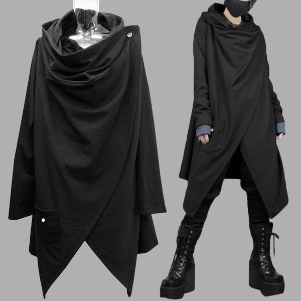 incerun fashion men trench coats long sleeve solid streetwear punk style men cloak cape vintage cotton casual irregular jackets, Black;brown
incerun fashion men trench coats long sleeve solid streetwear punk style men cloak cape vintage cotton casual irregular jackets, Black;brown