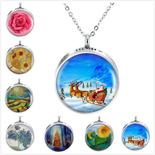8 styles stainless steel openwork epoxy aromatherapy essential oil diffusion pendant plant picture necklace with chain and felt pads, Silver
8 styles stainless steel openwork epoxy aromatherapy essential oil diffusion pendant plant picture necklace with chain and felt pads, Silver