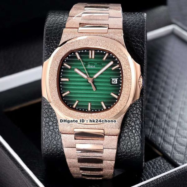 18 style 40mm nautilus 5711/1 frosted pink gold automatic mechanical mens watch green dial frosted steel strap gents sport watches, Slivery;brown
18 style 40mm nautilus 5711/1 frosted pink gold automatic mechanical mens watch green dial frosted steel strap gents sport watches, Slivery;brown