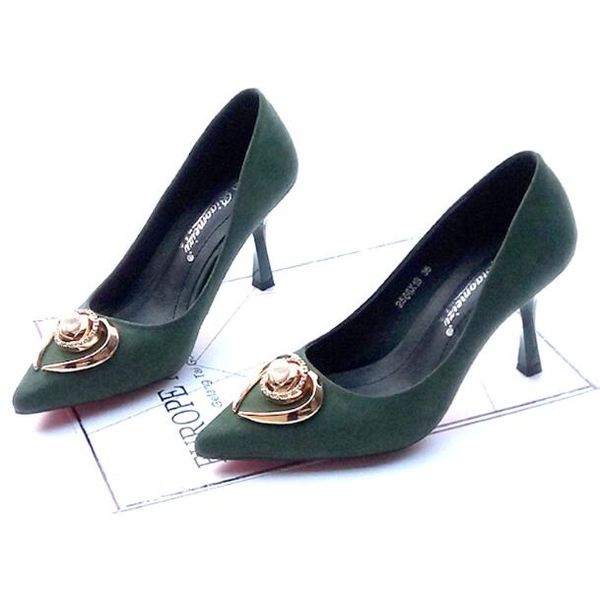 designer luxury suede women pumps party office stiletto heel slip-on fashion lady eur kitten heel mid heeled high-quality with box, Black
designer luxury suede women pumps party office stiletto heel slip-on fashion lady eur kitten heel mid heeled high-quality with box, Black