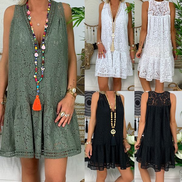 cover-ups women's summer cool lace dress outdoor vacation loose casual mini beach sleeveless v-neck solid
cover-ups women's summer cool lace dress outdoor vacation loose casual mini beach sleeveless v-neck solid