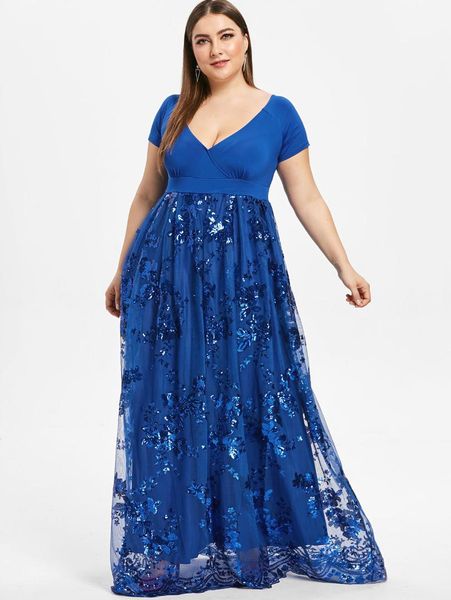 Wipalo Women Elegant Plus Size 5XL Sequined Floral Maxi Formal Dress Plunging Neck Floor Length Sparkly Party Dress Vestidos
Wipalo Women Elegant Plus Size 5XL Sequined Floral Maxi Formal Dress Plunging Neck Floor Length Sparkly Party Dress Vestidos