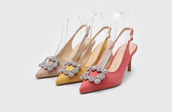 luxury design 2020 summer new style sandals women's stiletto heel pointed yellow high heels european and american wedding fashion mid h, Black
luxury design 2020 summer new style sandals women's stiletto heel pointed yellow high heels european and american wedding fashion mid h, Black