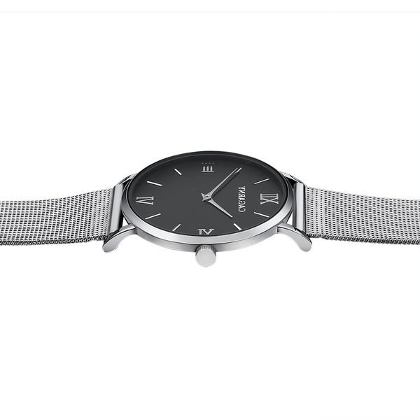 men fashion sport stainless steel case leather band watch quartz business wristwatch, Slivery;brown
men fashion sport stainless steel case leather band watch quartz business wristwatch, Slivery;brown