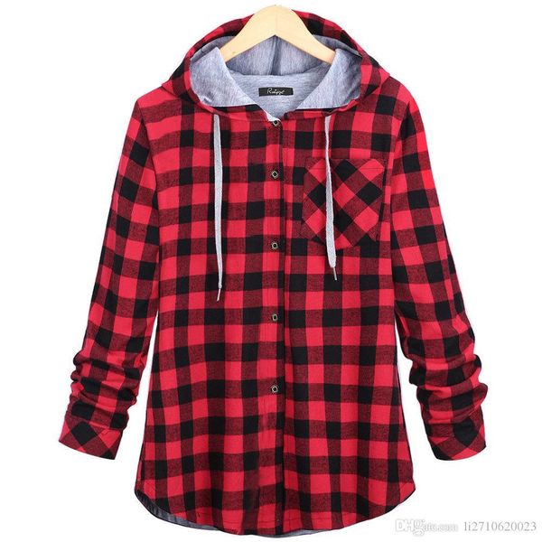 2016 fashion women hoodies cotton autumn winter coat long sleeve plaid cotton hoodies casual button hooded sweatshirts oversize, Black
2016 fashion women hoodies cotton autumn winter coat long sleeve plaid cotton hoodies casual button hooded sweatshirts oversize, Black