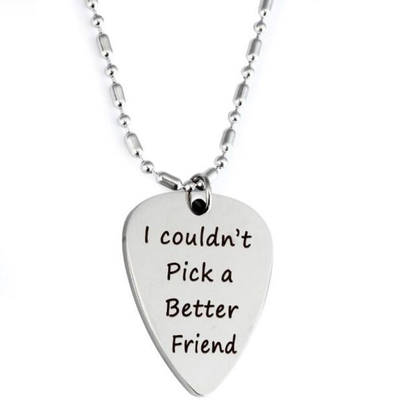 i couldn't pick a better husband gift guitar pick necklace gifts personalized stainless steel pendant jewelry, Silver
i couldn't pick a better husband gift guitar pick necklace gifts personalized stainless steel pendant jewelry, Silver