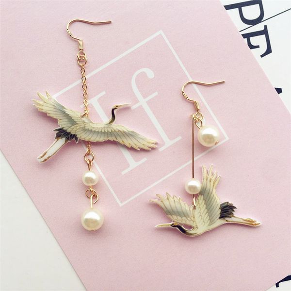 the second element silver and gold pearl crane super fairy earrings for women chinese temperament elegant luxury female jewelry
the second element silver and gold pearl crane super fairy earrings for women chinese temperament elegant luxury female jewelry