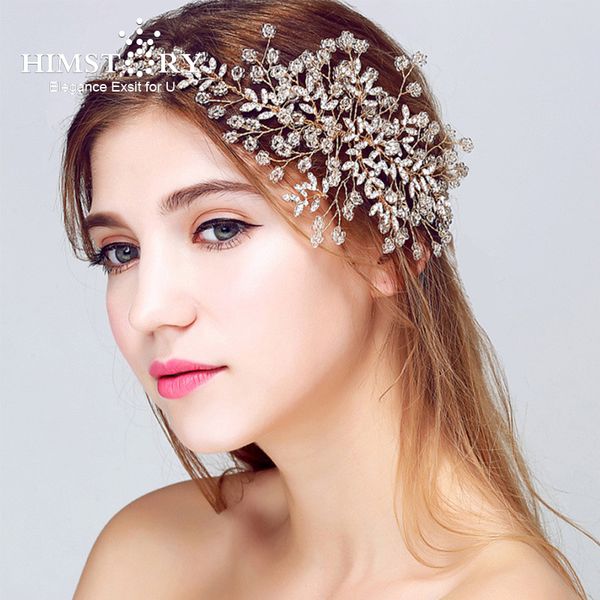 himstory luxury handmade wedding hair ornaments pearl crystal tiara headbands handmade vine hairbands jewelry hair accessories, Golden;white
himstory luxury handmade wedding hair ornaments pearl crystal tiara headbands handmade vine hairbands jewelry hair accessories, Golden;white