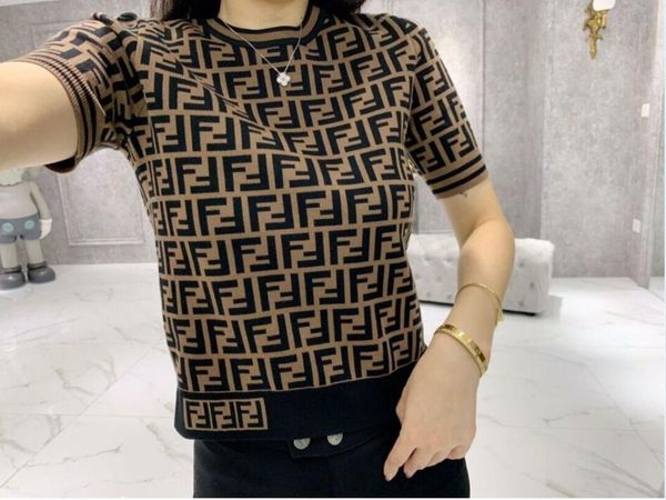 2020 the new summer women's t-shirt short sleeves knitting simple style fashion loose t-shirts ing, White;black
2020 the new summer women's t-shirt short sleeves knitting simple style fashion loose t-shirts ing, White;black
