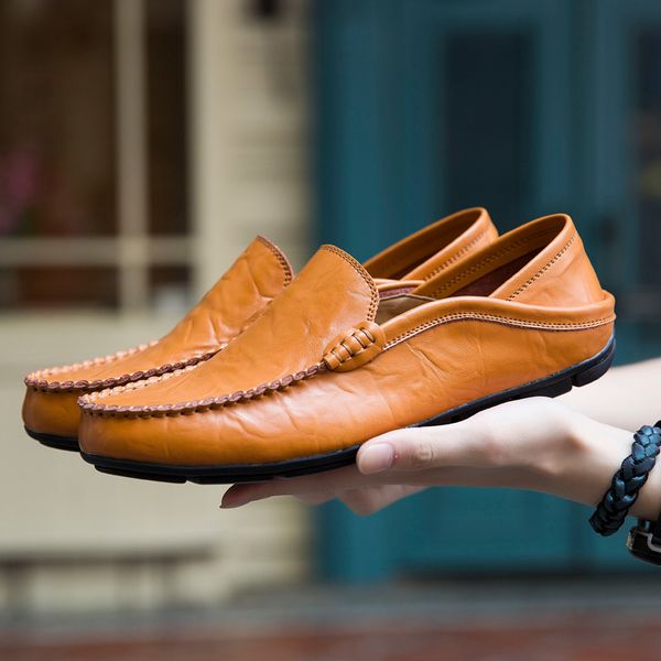 flats men shoes genuine leather shoes men casual comfortable loafers men moccasins breathable waterproof driving shoes slip on mx190730, Black
flats men shoes genuine leather shoes men casual comfortable loafers men moccasins breathable waterproof driving shoes slip on mx190730, Black