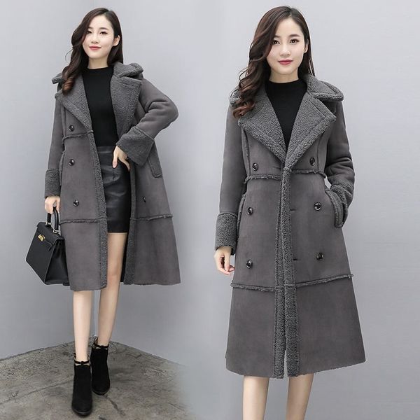 autumn new 2020 winter imitation fur coat imitation lamb fur coat coat female long section thickened deer suede cotton jacket, Black
autumn new 2020 winter imitation fur coat imitation lamb fur coat coat female long section thickened deer suede cotton jacket, Black