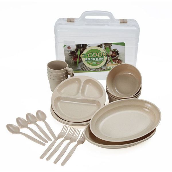 outdoor tableware kit lightweight portable reusable grade bowl plate cup spoon fork set
outdoor tableware kit lightweight portable reusable grade bowl plate cup spoon fork set
