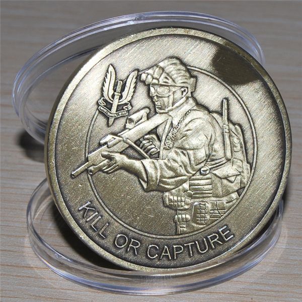 british army uk special air service who dare wins kill or capture challenge coin,ales souvenir coin
british army uk special air service who dare wins kill or capture challenge coin,ales souvenir coin