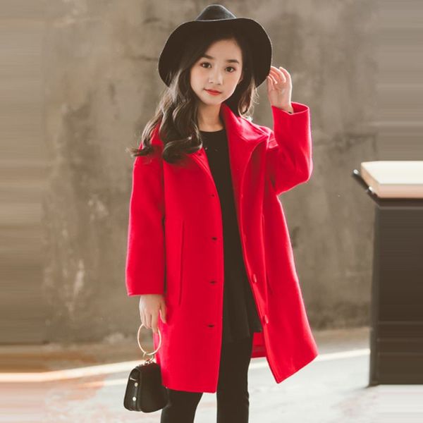 new autumn winter fashion kids girls solid thick wool coat children girl woolen outerwear baby girls overcoats clothes, Blue;gray
new autumn winter fashion kids girls solid thick wool coat children girl woolen outerwear baby girls overcoats clothes, Blue;gray