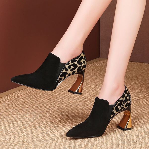 fashion high heels genuine leather+ leopard print women shoes women high heel shoes women heels ladies shoes, Black
fashion high heels genuine leather+ leopard print women shoes women high heel shoes women heels ladies shoes, Black