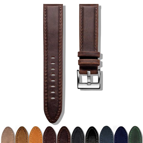 hemsut leather watch bands red brown handmade replacement strap for men or women size 16mm 18mm 20mm 22mm quick release, Black;brown
hemsut leather watch bands red brown handmade replacement strap for men or women size 16mm 18mm 20mm 22mm quick release, Black;brown