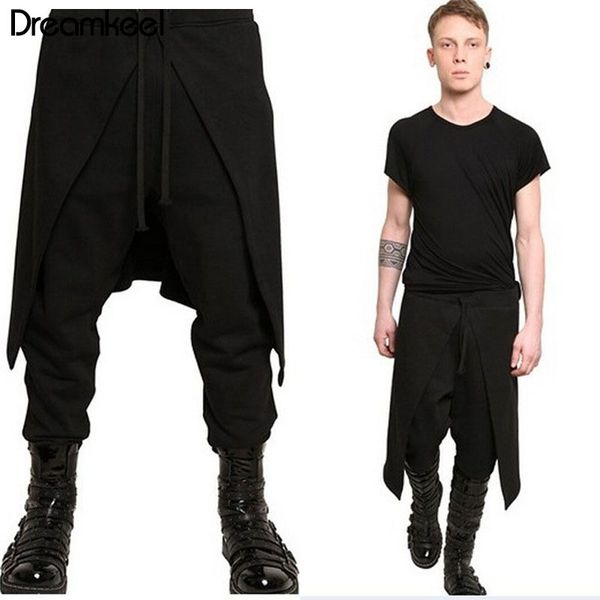2019 plus size men casual drape drop crotch harem hip hop pants trouser baggy dancing pants gothic punk style harem men w, Black
2019 plus size men casual drape drop crotch harem hip hop pants trouser baggy dancing pants gothic punk style harem men w, Black