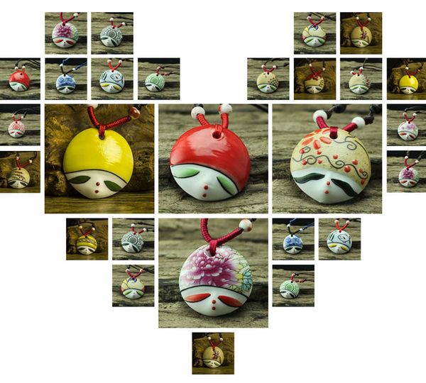 men's and women's ceramic pendants jingdezhen ceramic ethnic wind necklace beauty face djn482 mix order pendant necklaces jewelry, Silver
men's and women's ceramic pendants jingdezhen ceramic ethnic wind necklace beauty face djn482 mix order pendant necklaces jewelry, Silver