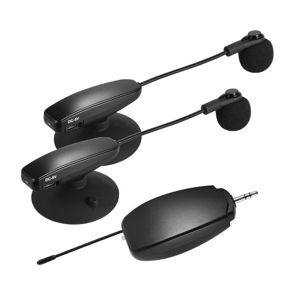 wireless uhf microphone system 2 transmitters and receiver musical instrument wearable clip condenser mic for guitars clarinets
wireless uhf microphone system 2 transmitters and receiver musical instrument wearable clip condenser mic for guitars clarinets