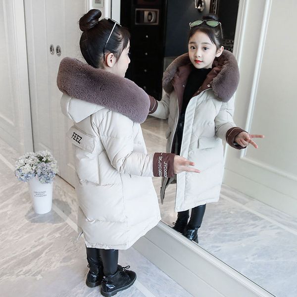 winter jackets for girls sweet down cotton thicken warm children coats solid girl's large fur collar parka coat, Blue;gray
winter jackets for girls sweet down cotton thicken warm children coats solid girl's large fur collar parka coat, Blue;gray