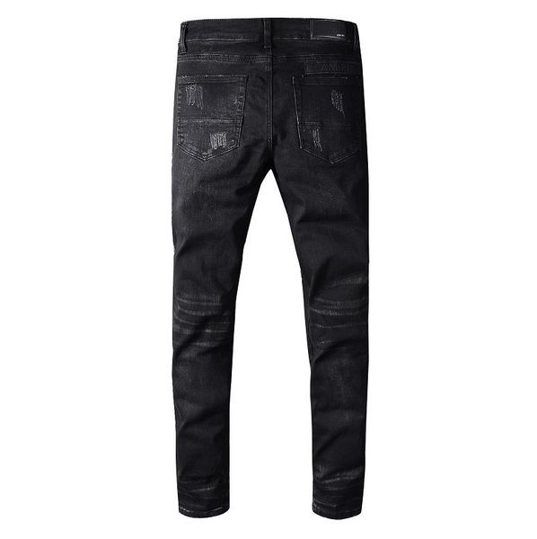 classic tide brand trousers luxury designer jeans amiri mens jeans boutique fashion casual pants trend ripped jeans wild slim trousers, Blue
classic tide brand trousers luxury designer jeans amiri mens jeans boutique fashion casual pants trend ripped jeans wild slim trousers, Blue