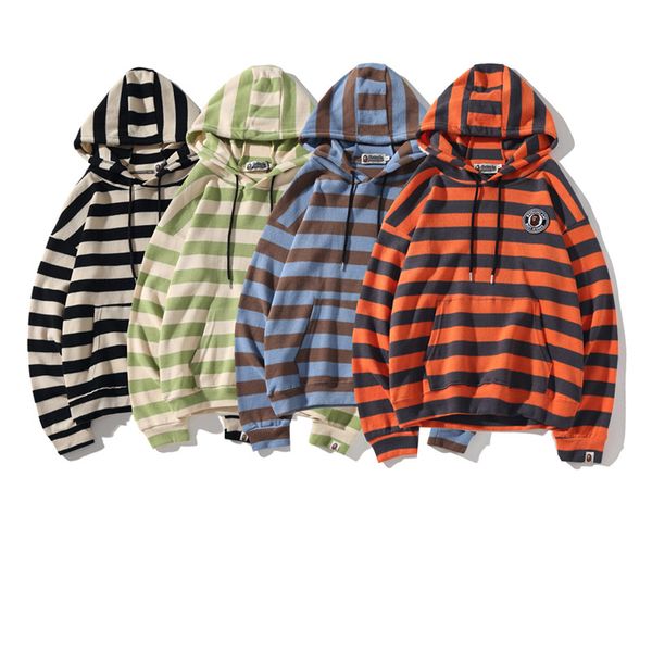 designer aape mens hooded sweater classic color striped sweater kangaroo pocket 4 color sweater soft comfortable leisure coat, White;black
designer aape mens hooded sweater classic color striped sweater kangaroo pocket 4 color sweater soft comfortable leisure coat, White;black
