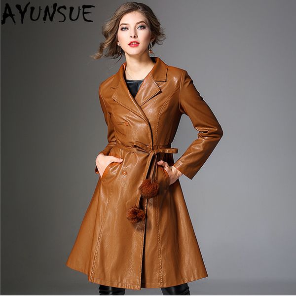 ayunsue european new fashion 2018 autumn pu leather jacket women vintage double breasted female overcoat lady black coats lx2001
ayunsue european new fashion 2018 autumn pu leather jacket women vintage double breasted female overcoat lady black coats lx2001