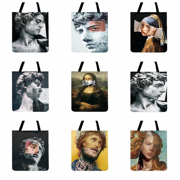 modern classical art figure painting printed tote bag for women casual totes fashion shopping bag outdoor beach shoulder
modern classical art figure painting printed tote bag for women casual totes fashion shopping bag outdoor beach shoulder