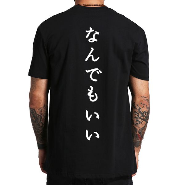 japanese t shirt anything is good tee cool letter print camiseta 100% cotton street style t-shirt eu size, White;black
japanese t shirt anything is good tee cool letter print camiseta 100% cotton street style t-shirt eu size, White;black