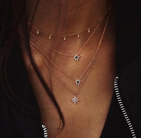 jewelry multi layer necklaces hexagonal star rhinestone decorated chokers necklaces gold /silver plated gifts for womens /girls, Golden;silver
jewelry multi layer necklaces hexagonal star rhinestone decorated chokers necklaces gold /silver plated gifts for womens /girls, Golden;silver
