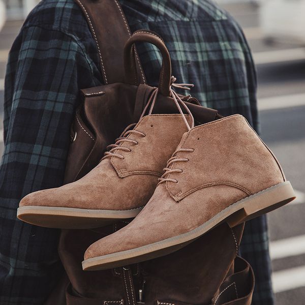 men's boots men suede ankle boots mens lace-up leather dress shoes male casual england style drop shipping, Black
men's boots men suede ankle boots mens lace-up leather dress shoes male casual england style drop shipping, Black